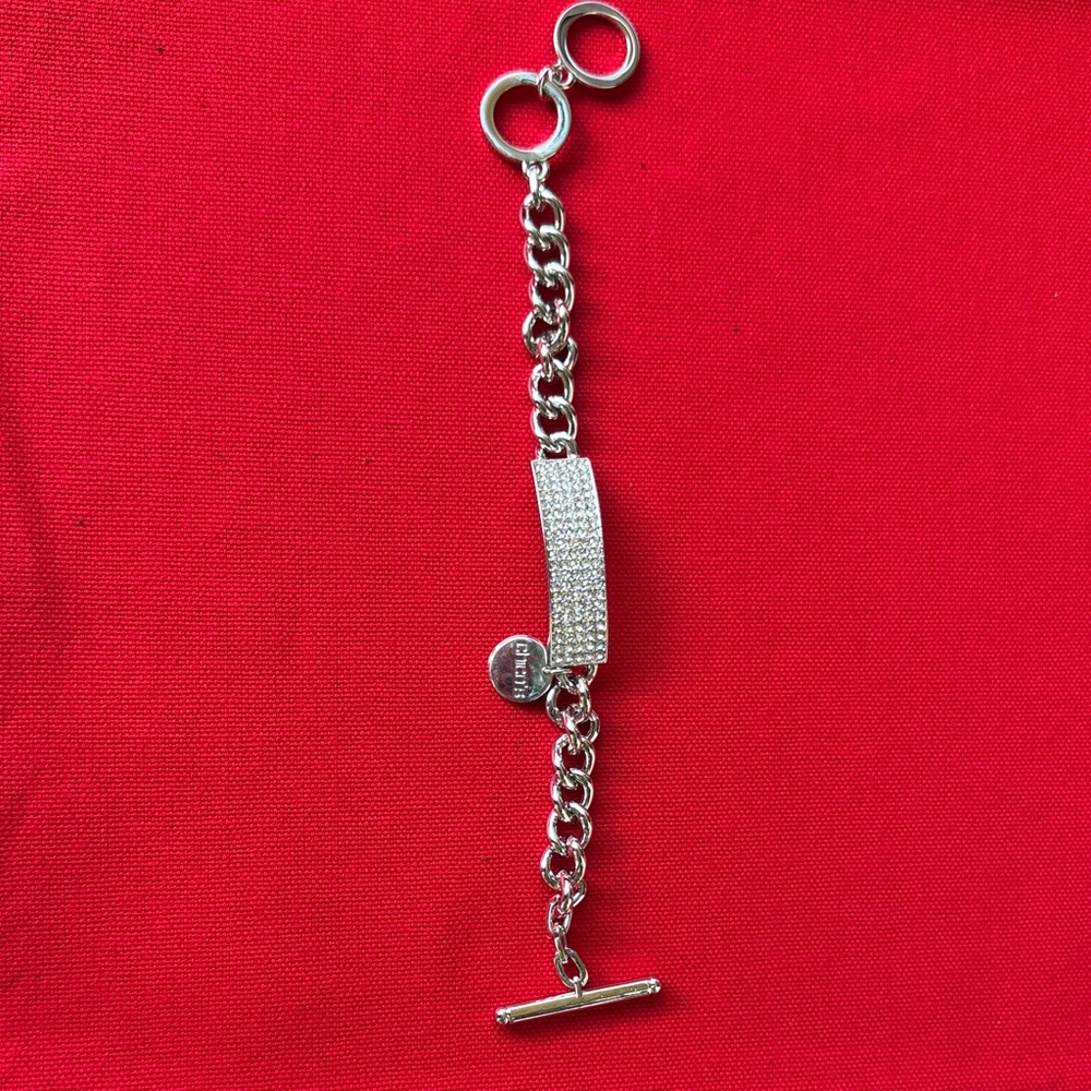 Chico's Silver Crystal Pavé Bracelet